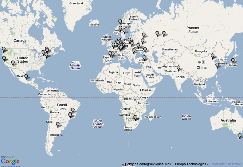 Carte des hackers.